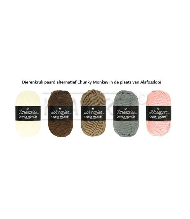 Haakpret Paket Pferd - alternatives Garn ohne Wolle