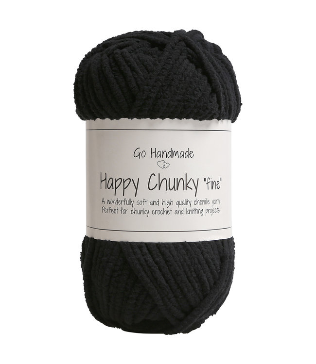 Go Handmade Happy Chunky Fine Black
