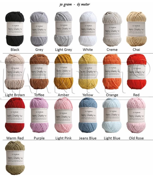 Go Handmade Happy Chunky Fine Grey