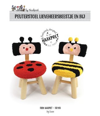 Haakpret Peuterstoel lieveheersbeest en bij -  A5 Design (Dutch)  - Anja Toonen