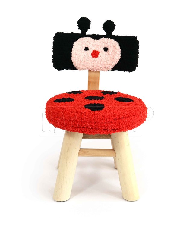 Haakpret Peuterstoel lieveheersbeest en bij - A5 patron au crochet (Néerlandais)   - Anja Toonen