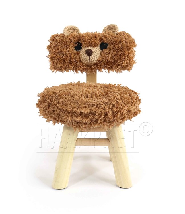 Haakpret Peuterstoel beer en panda - A5 patron au crochet (Néerlandais)   - Anja Toonen