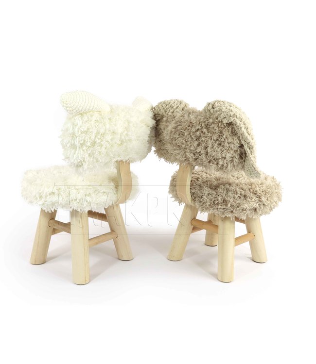 Haakpret Peuterstoel schaap en konijn - A5 werkbeschrijving - Anja Toonen