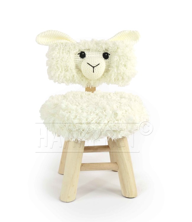 Haakpret Peuterstoel schaap en konijn  - A5 Häkelanleitung(Niederländisch) - Anja Toonen