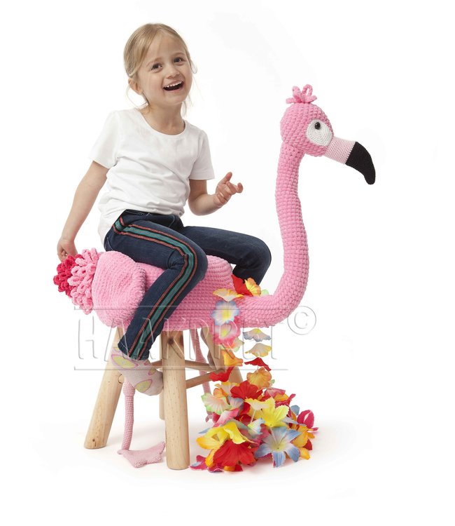 Haakpret Paquet flamant rose - alternative avec Chunky Monkey