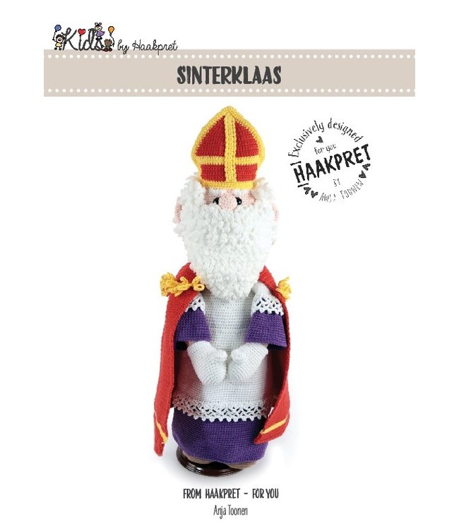 Haakpret Sinterklaas  -  A5 werkbeschrijving - Anja Toonen