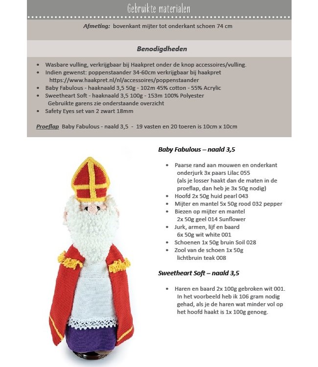 Haakpret Sinterklaas  - A5 (Néerlandais)   - Anja Toonen