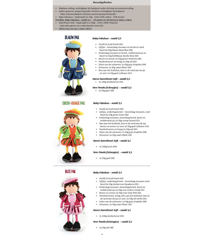 Haakpret Piet -  Design A5 (Dutch)   - Anja Toonen