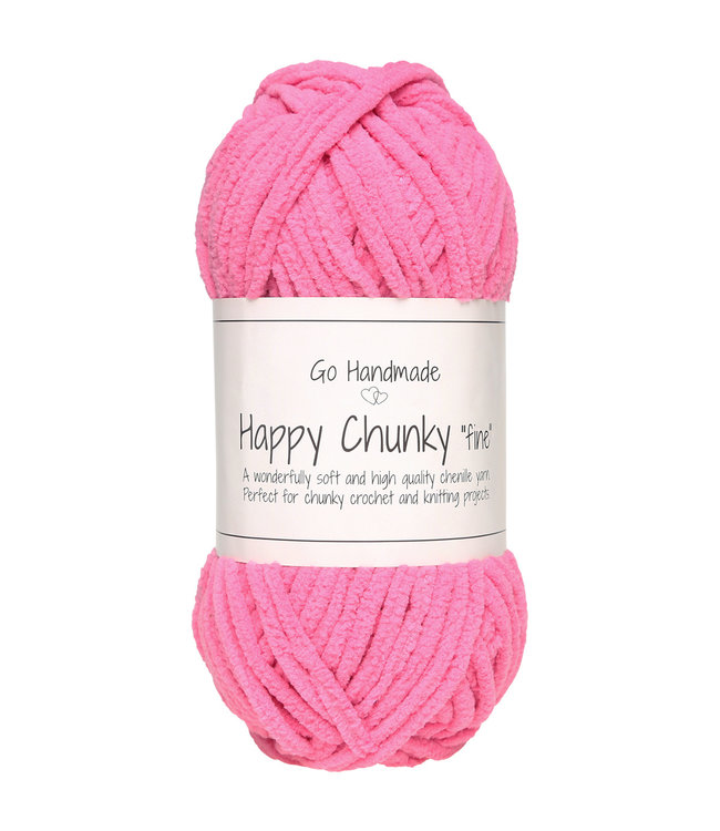 Go Handmade Happy Chunky Fine Azalea Pink