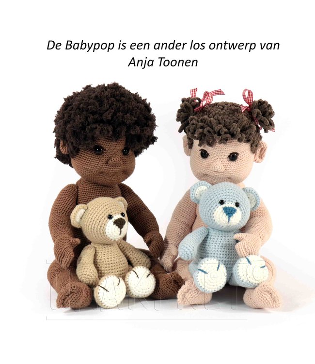 Haakpret Bear Bas avec pieds articulés - A5 (Néerlandais)   - Anja Toonen