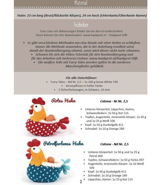 Haakpret Dottie das Osterhuhn - A5 (Allemand)   - Anja Toonen