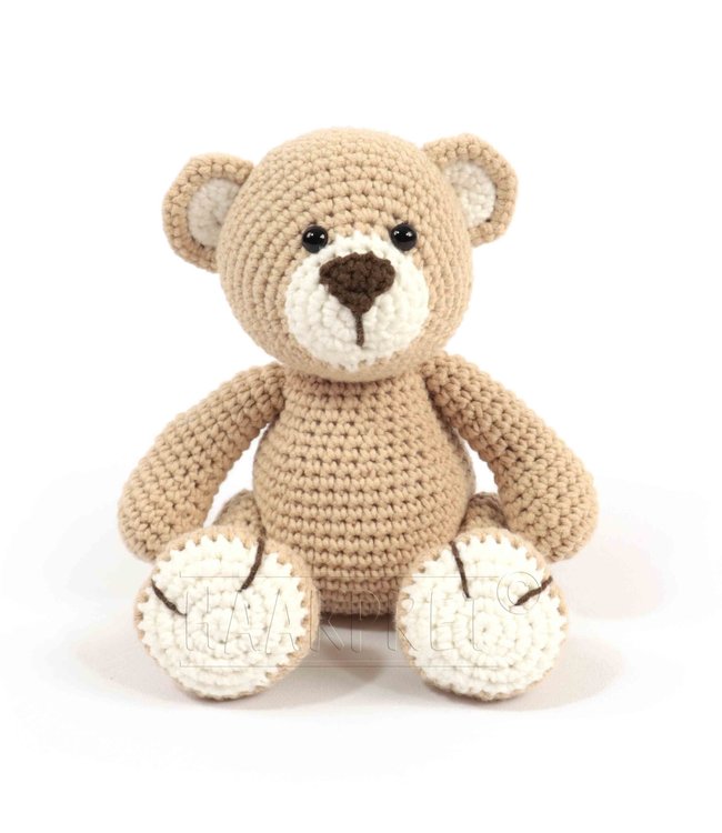 Haakpret Bärchen Bas mit bewegbaren beinen -  Design A5 (German)   - Anja Toonen