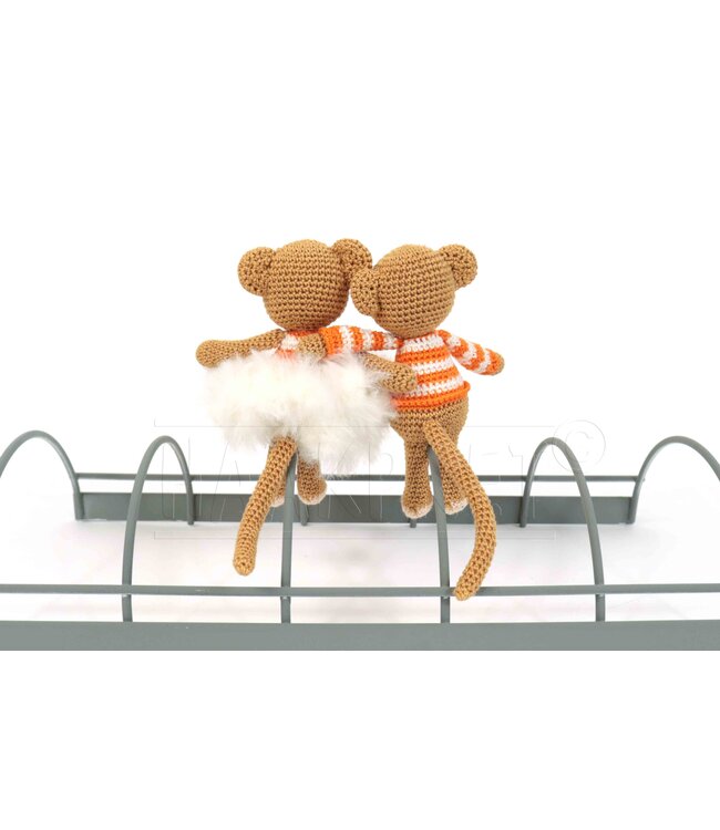 Haakpret Nr. 17 Knijpertje Singe - description du crochet néerlandais A5