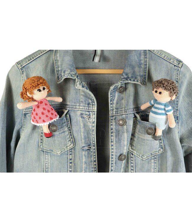 Haakpret Nr. 19 Knijpertje jongen Bobbi - Niederländische Häkelanleitung A5