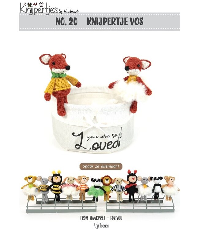 Haakpret Nr. 20 Knijpertje Vos - Dutch crochet description A5