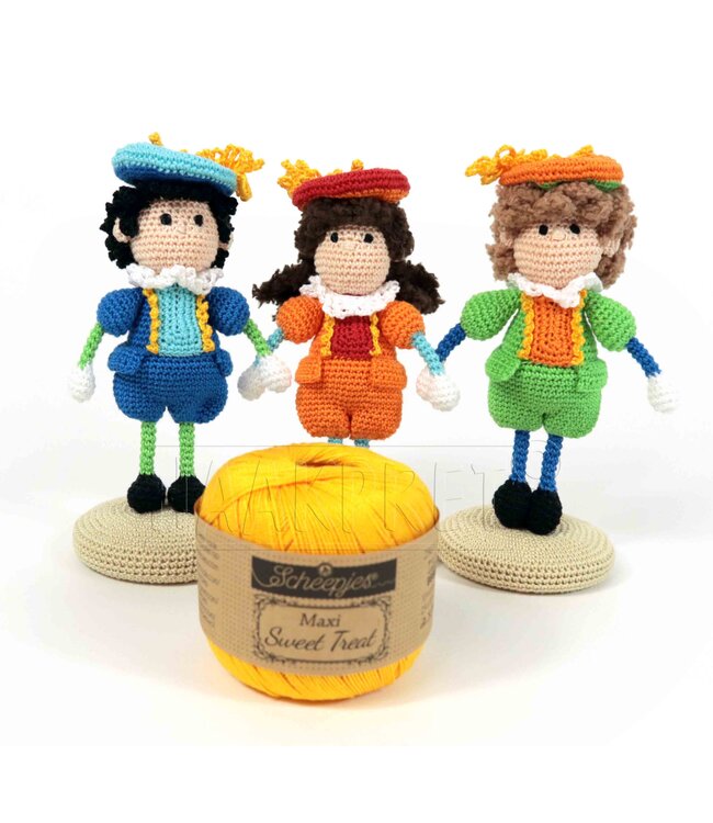 Haakpret Mini mensje Piet -  Design A5 (Dutch)   - Anja Toonen