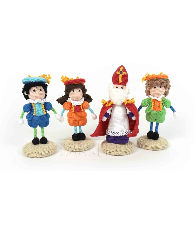 Haakpret Mini mensje Sint - A5 (Néerlandais)   - Anja Toonen
