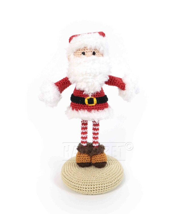 Haakpret Mini mensje Kerstman -  Design A5 (Dutch)   - Anja Toonen