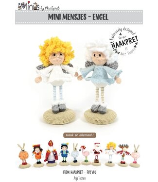 Haakpret Mini mensje  Engel -  Design A5 (Dutch)   - Anja Toonen