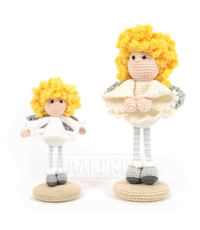 Haakpret Mini mensje  Engel - Häkelanleitung A5 (Niederländisch)  - Anja Toonen