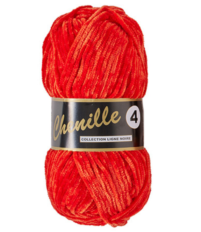 Lammy Yarns Chenille 4 - 044 - rood