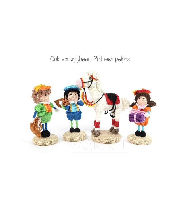 Haakpret Mini Beesie (Sint)Paard/Eenhoorn  -  A5 werkbeschrijving - Anja Toonen