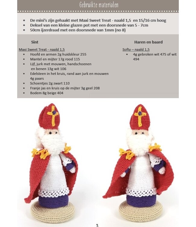 Haakpret Mini mensje Sint - A5 (Néerlandais)   - Anja Toonen