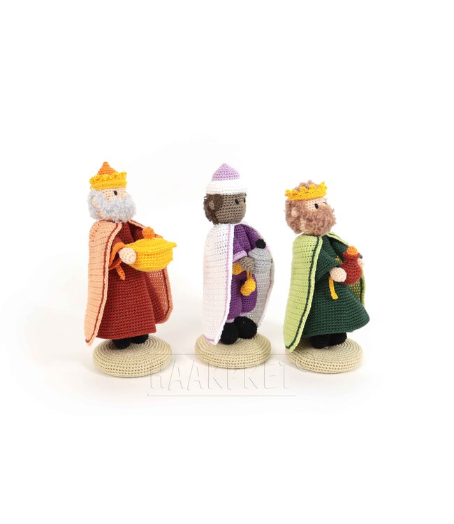 Haakpret Mini mensjes Driekoningen - A5 (Néerlandais)   - Anja Toonen