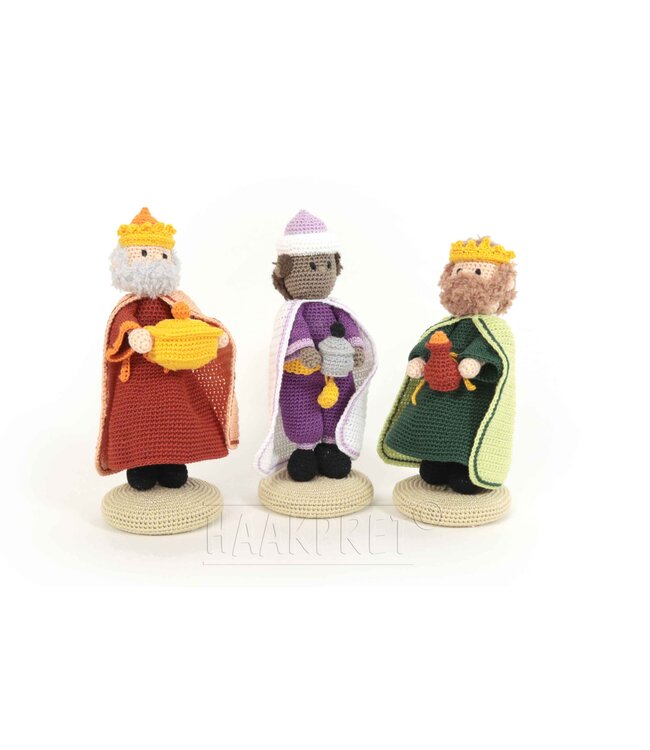 Haakpret Mini mensjes Driekoningen -  Design A5 (Dutch)   - Anja Toonen
