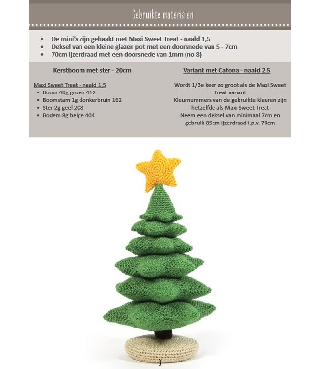 Haakpret Mini Kerstboom  - A5 (Néerlandais)   - Anja Toonen