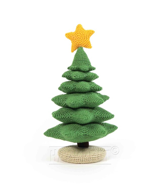 Haakpret Mini Kerstboom -  A5 werkbeschrijving - Anja Toonen