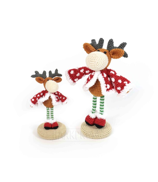 Haakpret Mini beesies Rendier - A5 (Néerlandais)   - Anja Toonen