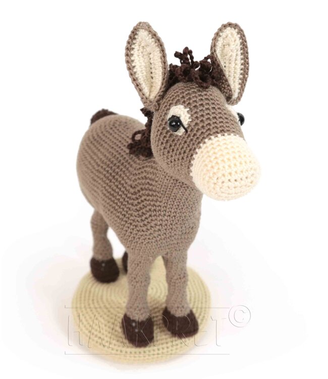 Haakpret Mini beesies Ezel -  Design A5 (Dutch)   - Anja Toonen