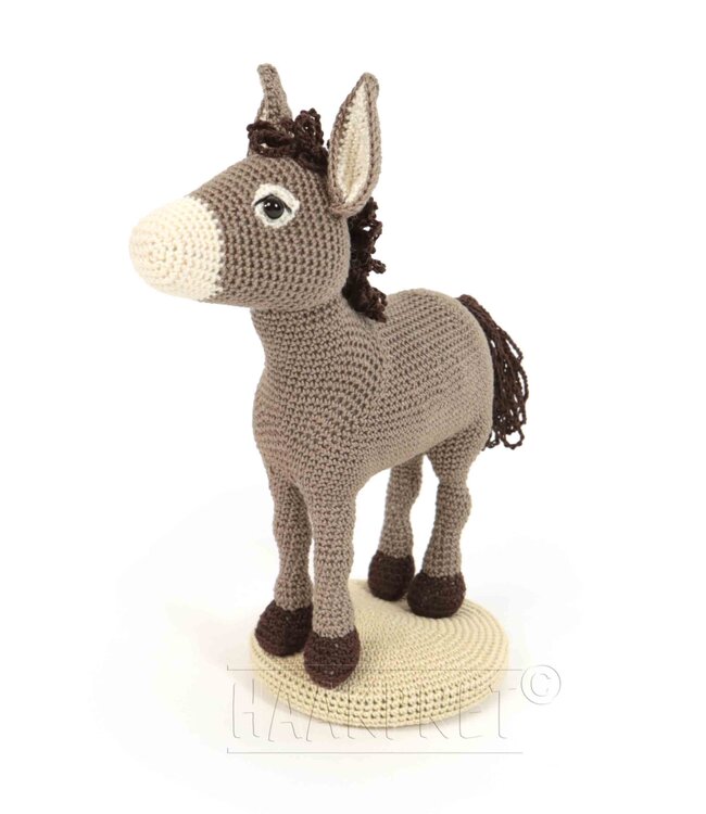 Haakpret Mini beesies Ezel -  Design A5 (Dutch)   - Anja Toonen