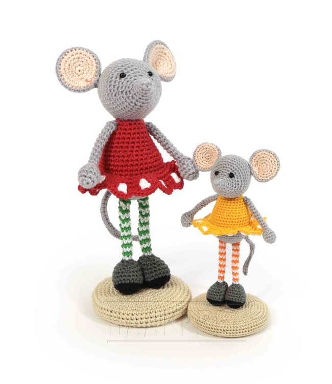 Haakpret Mini beesies Muis-  A5 werkbeschrijving - Anja Toonen