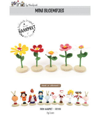 Haakpret Mini Bloempjes -  Design A5 (Dutch)   - Anja Toonen