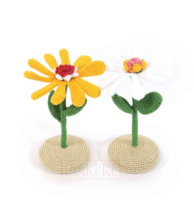 Haakpret Mini Bloempjes -  A5 werkbeschrijving - Anja Toonen