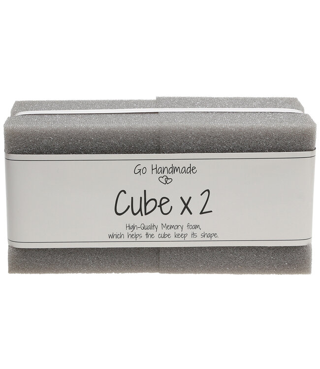 Go Handmade Cube en mousse à mémoire de forme - lot de 2