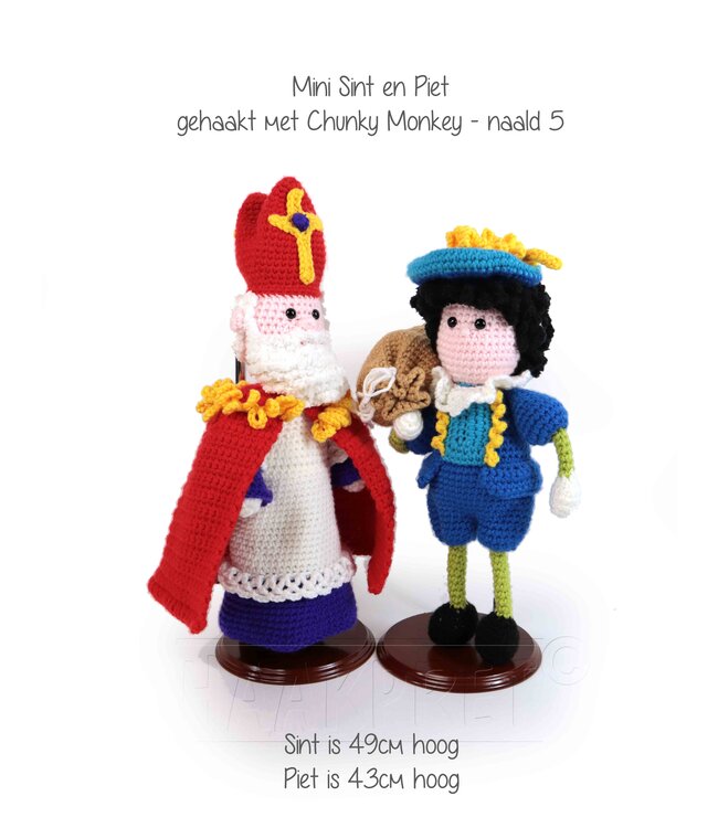 Haakpret Mini mensje Sint - A5 (Néerlandais)   - Anja Toonen