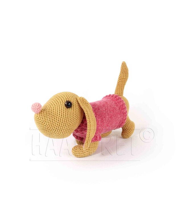 Haakpret Tommie Teckel - Häkelanleitung A5 (Niederländisch)  - Anja Toonen