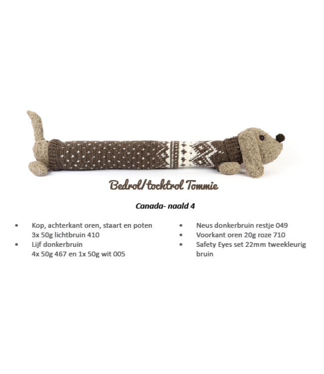 Haakpret Tommie Teckel - A5 (Néerlandais)   - Anja Toonen