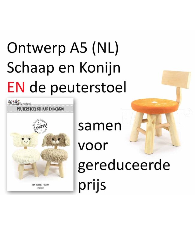 Haakpret Chaise pour tout-petits - 60% de réduction pour les commandes supérieures à 50 euros / Maximum 1x par commande