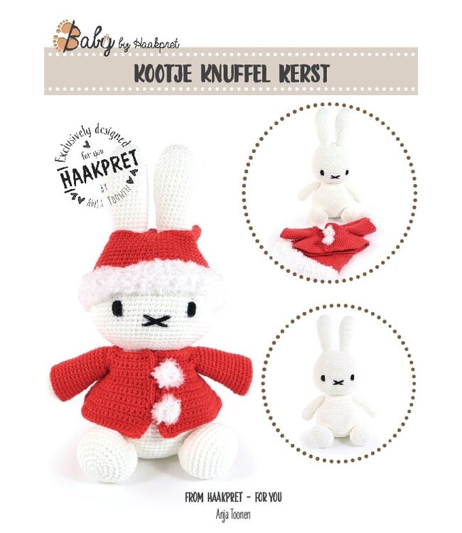 Haakpret Kootje knuffel Kerst - Häkelanleitung A5 (Niederländisch)  - Anja Toonen