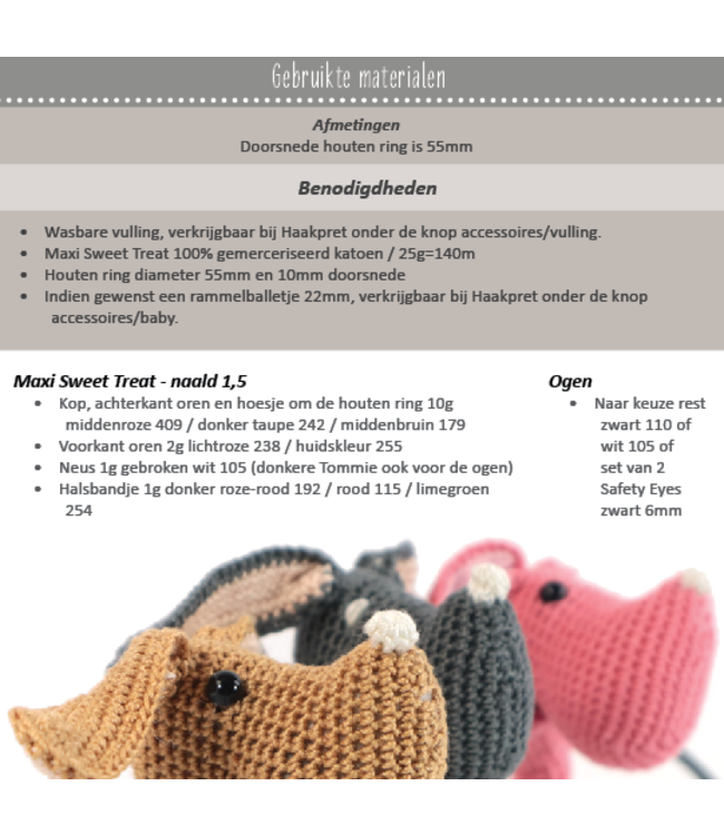 Haakpret Tommie Rammelaar  -  Design A5 (Dutch)   - Anja Toonen