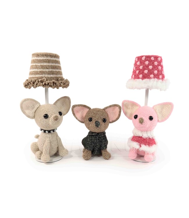 Haakpret Chihuahua Tischlampe  - Häkelanleitung A5 (Niederländisch)  - Anja Toonen