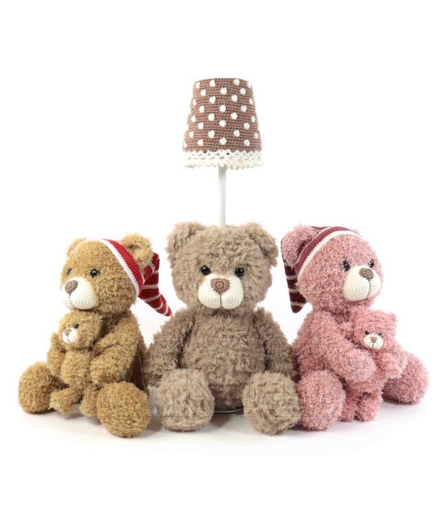 Haakpret Bear table lamp -  Design A5 (Dutch)   - Anja Toonen