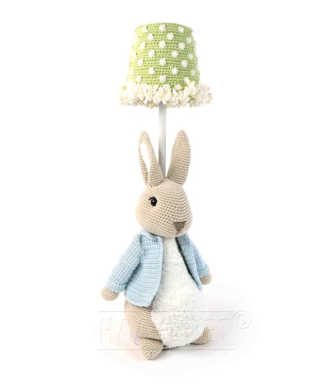 Haakpret Lampe de table lapin - A5 (Néerlandais)   - Anja Toonen
