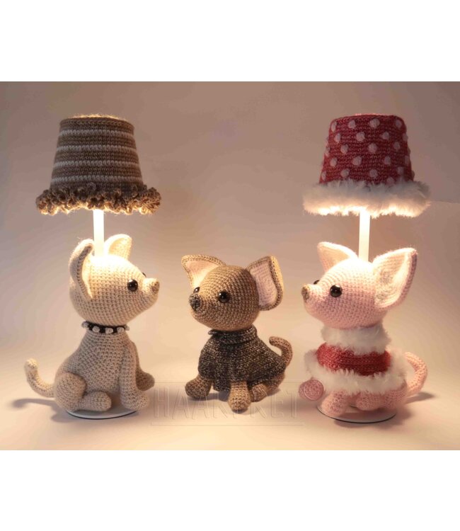 Haakpret Chihuahua Tischlampe  - Häkelanleitung A5 (Niederländisch)  - Anja Toonen