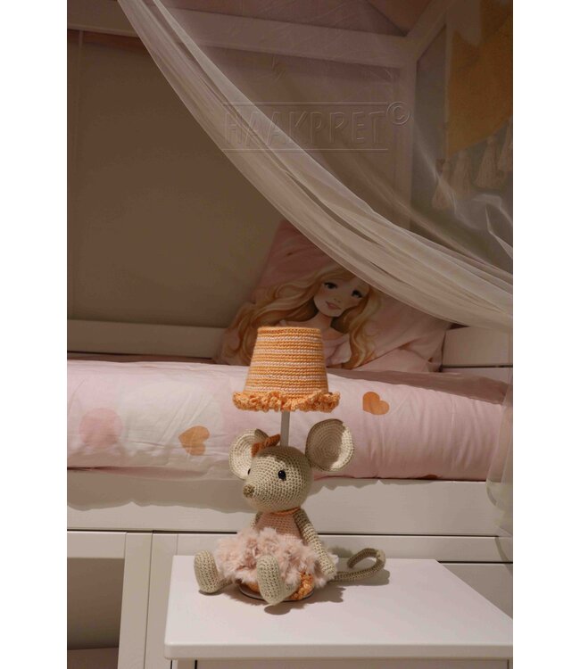 Haakpret Lampe de table Souris  - A5 (Néerlandais)   - Anja Toonen