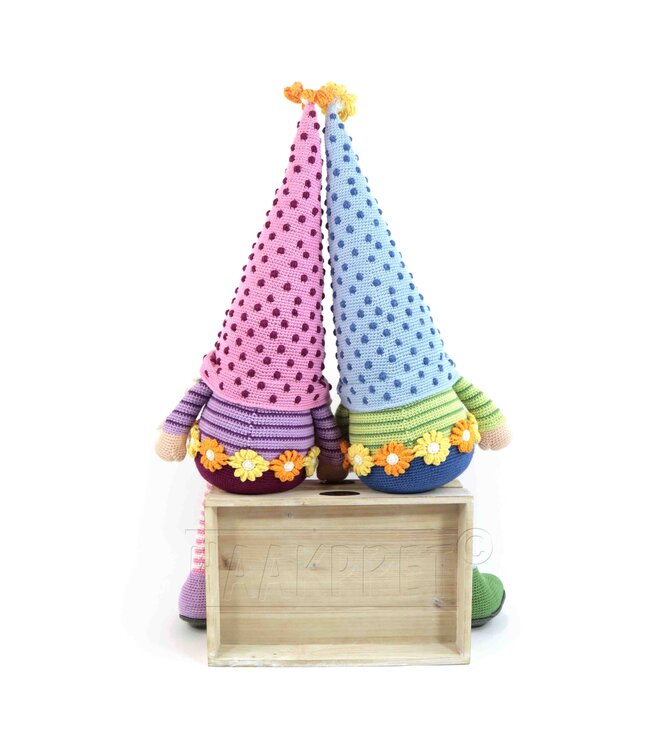 Haakpret Gnome Bloem - A5  werkbeschrijving - Anja Toonen